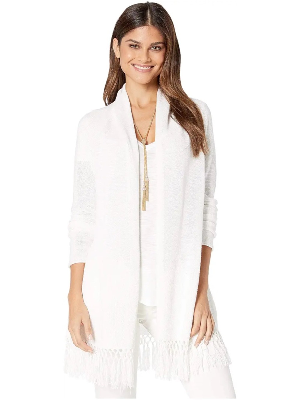 Lilly Pulitzer Resort White Knit Cardigan (XXL)
